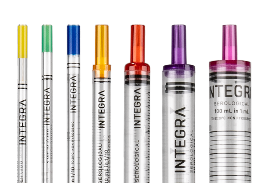 All volume sizes of the INTEGRA serological pipets