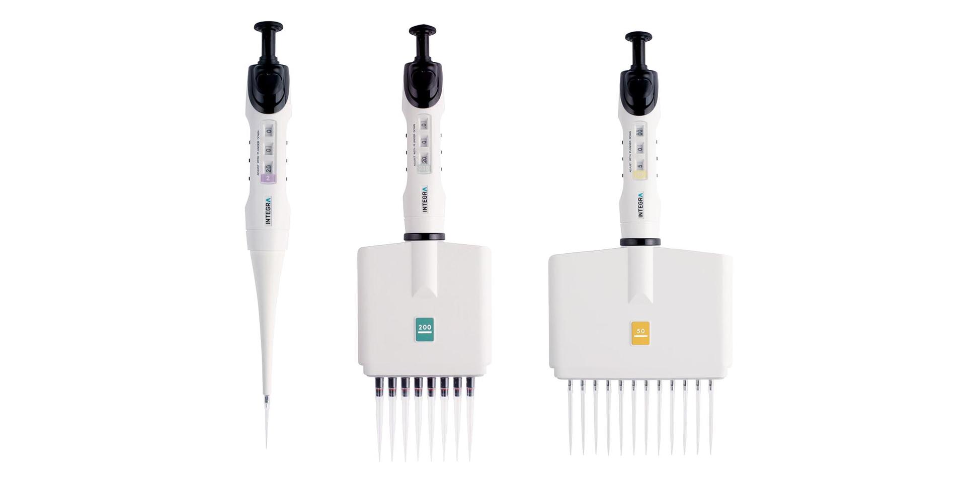 Single-, 8-, and 12-channel EVOLVE manual pipette