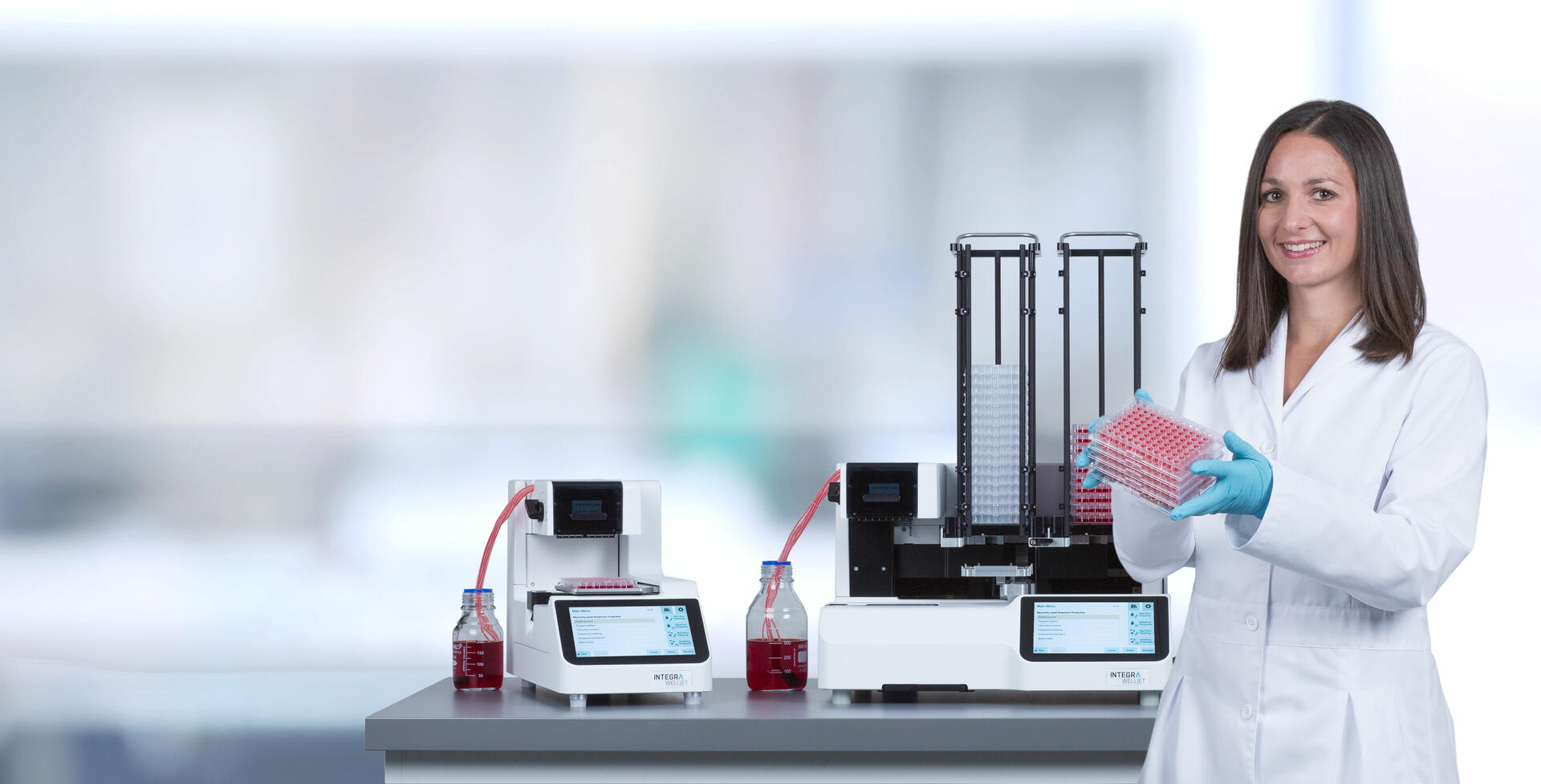 WELLJET reagent dispenser and dispenser stacker
