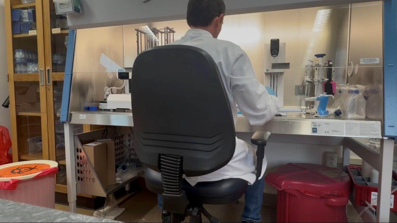 Christopher Rice working