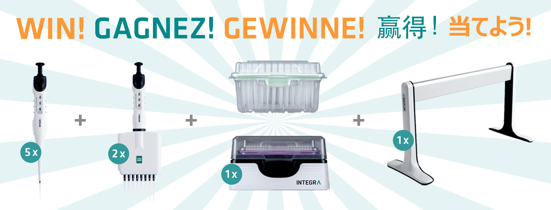 Win! Evolve manual single and multichannel pipettes, tip racks, tips, pipetting stand