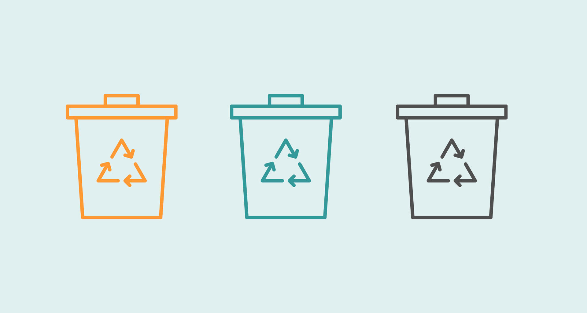 recycling bins