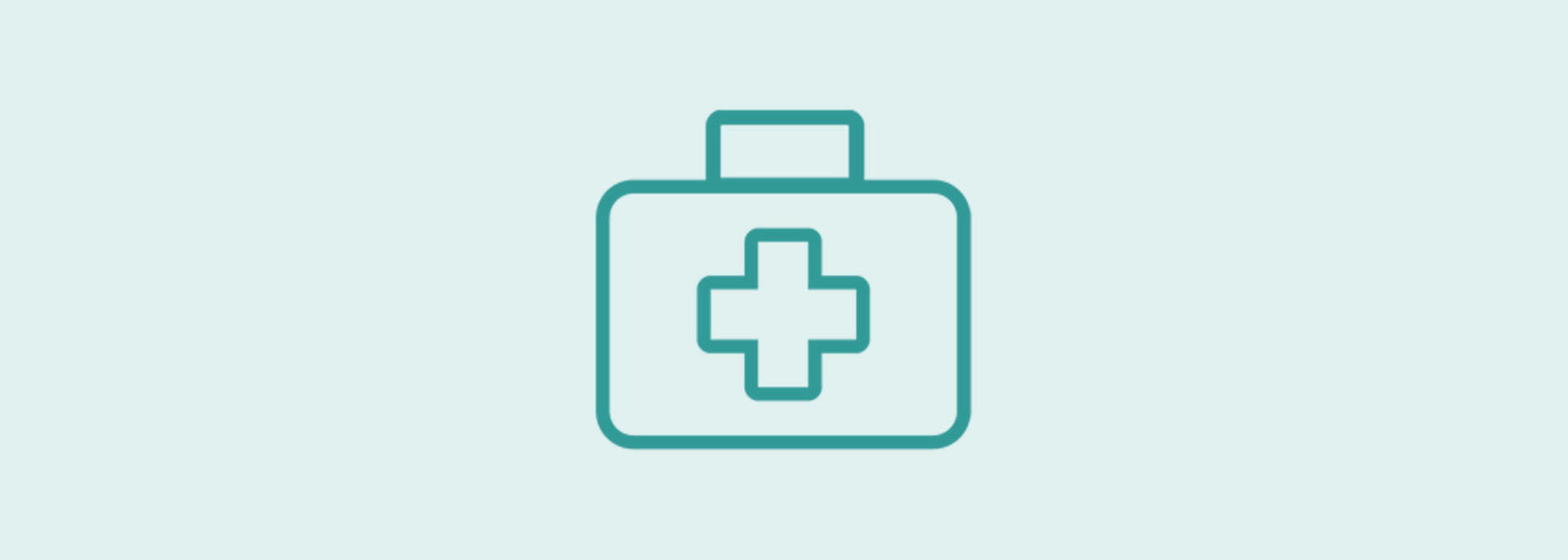 Lab safety equipment: Pictogram of a first aid kit