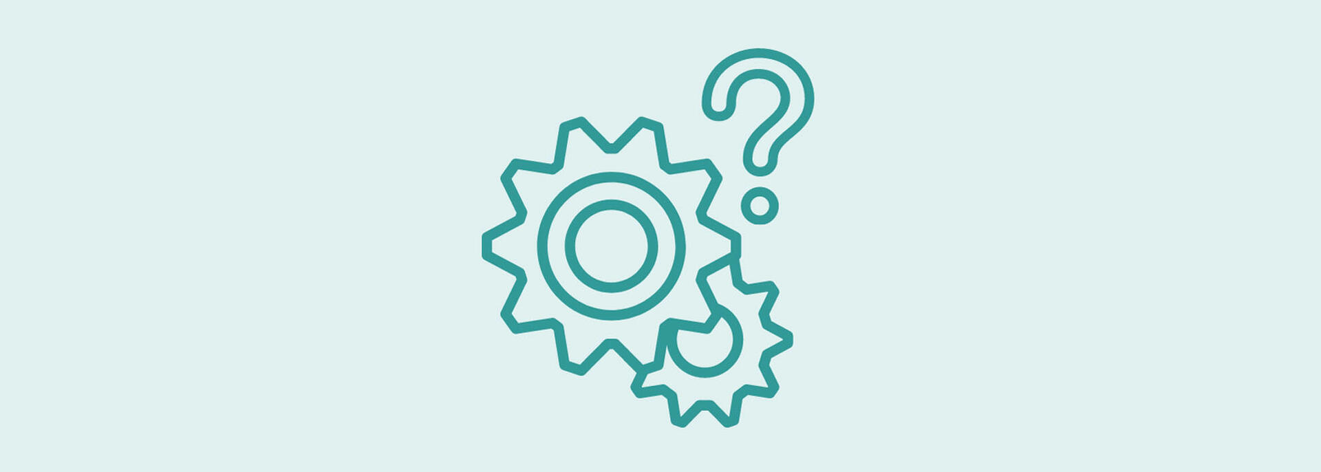 Pictogram of gear wheels