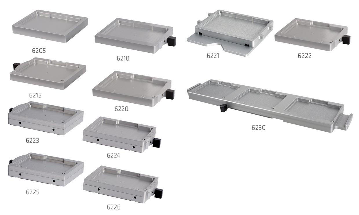 Plate Holders for 96-, 384- and 1536-well plates