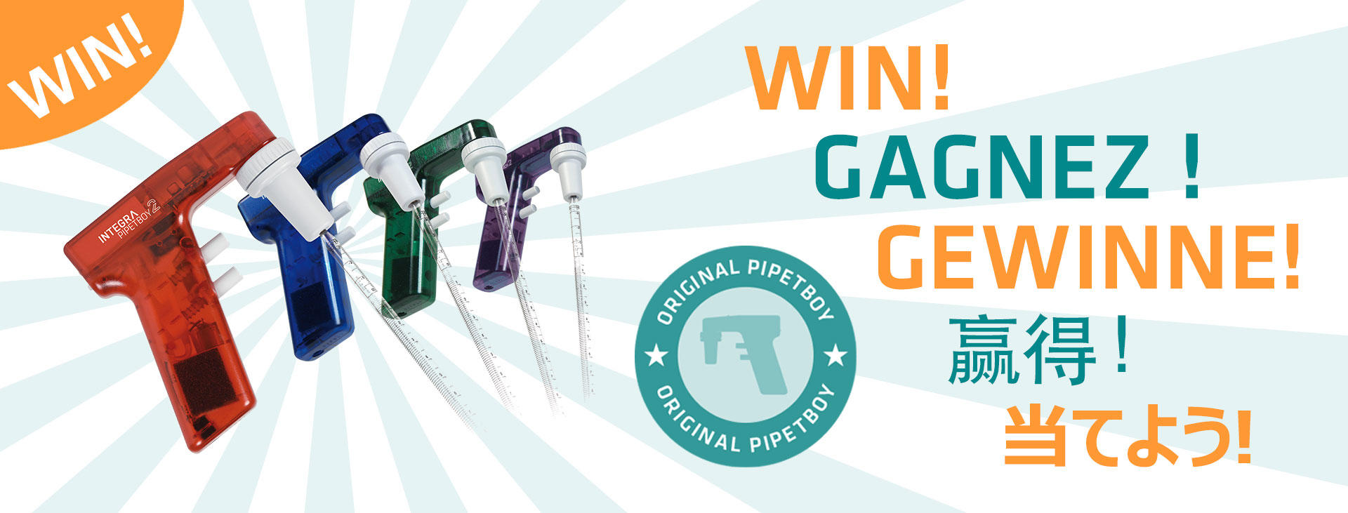 Win An Original PIPETBOY acu2 And Brighten Up Your Lab!