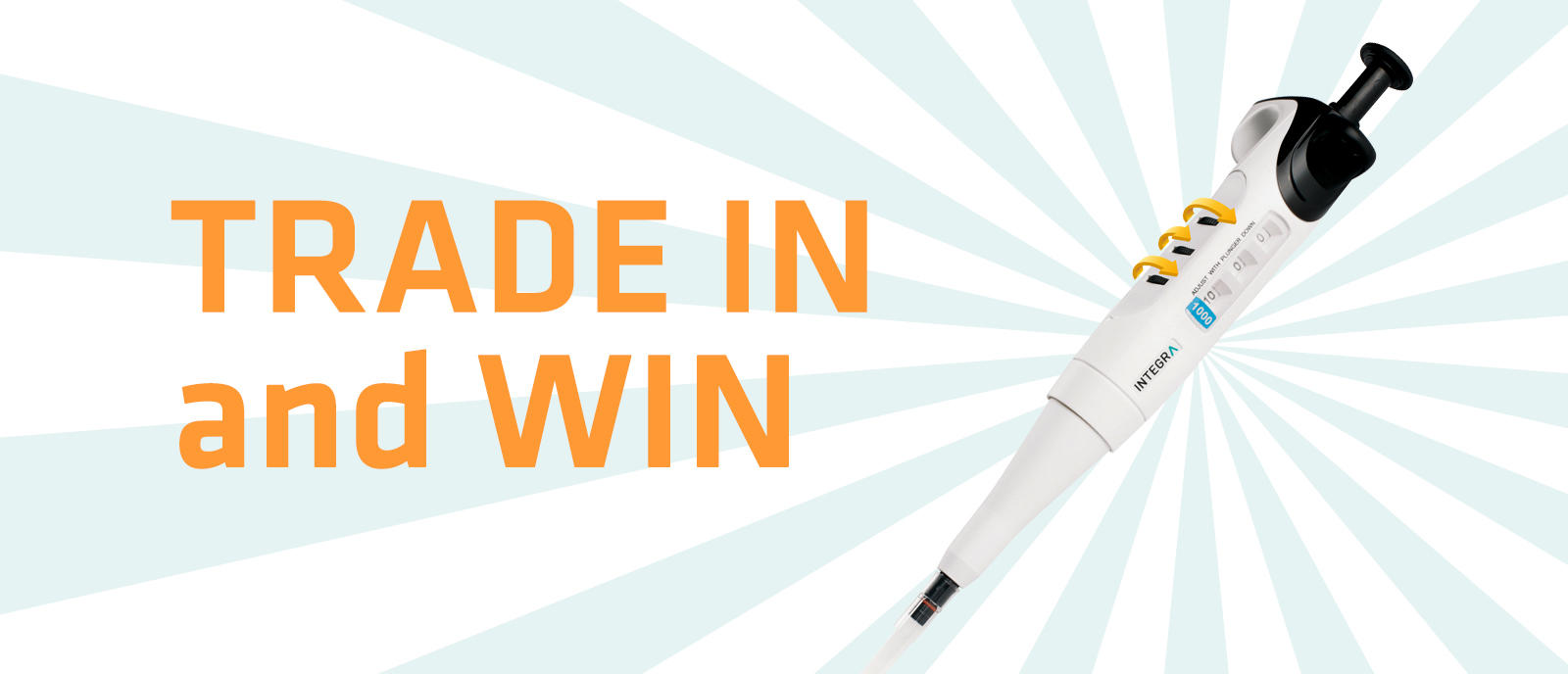 Trade in your manual pipettes from any manufacturer and receive a minimum discount of 50 % on new EVOLVE manual pipettes.