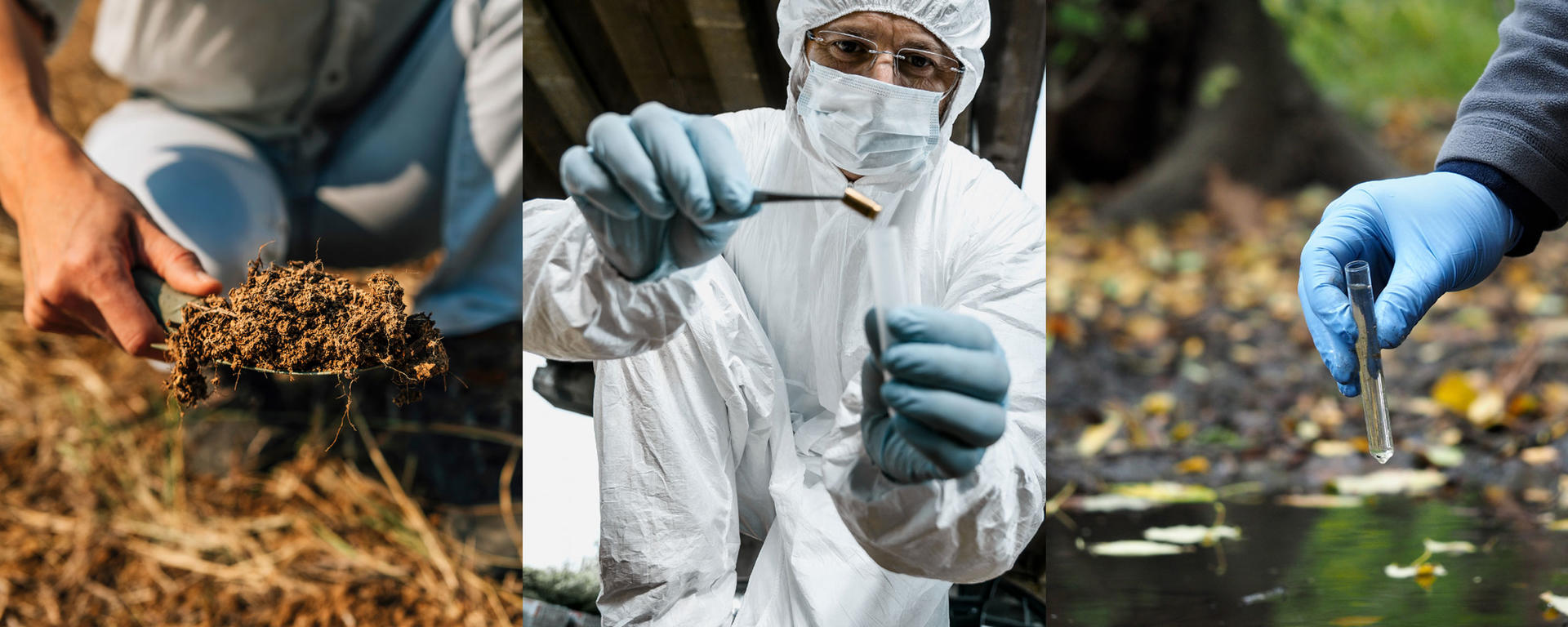 Sample collection: Soil sample, forensic sample and water sample