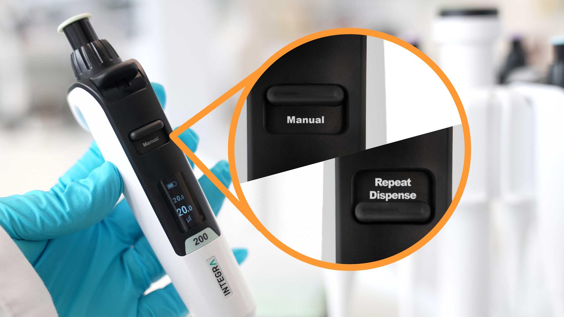 *SWITCH 200 pipette with mode switch