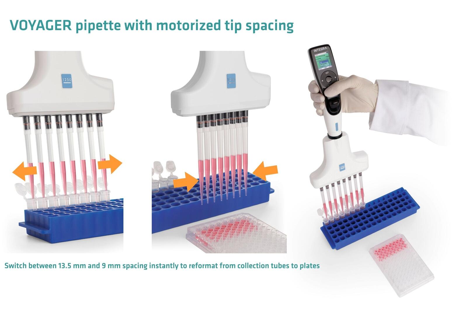 *VOYAGER adjustable tip spacing pipette