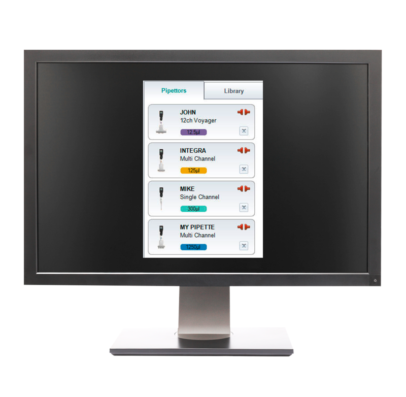 Features of VIALINK Pipette Management Software shows all Pipettes who are connected once with VIALINK