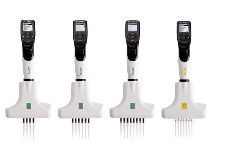 Different VOYAGER II Multichannel Pipettes VOYAGER tip spacing pipettes