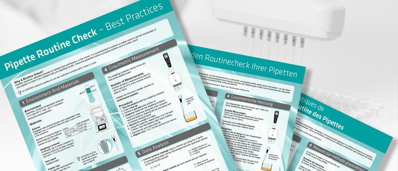 Poster on how to calculate the accuracy and precision of a pipette