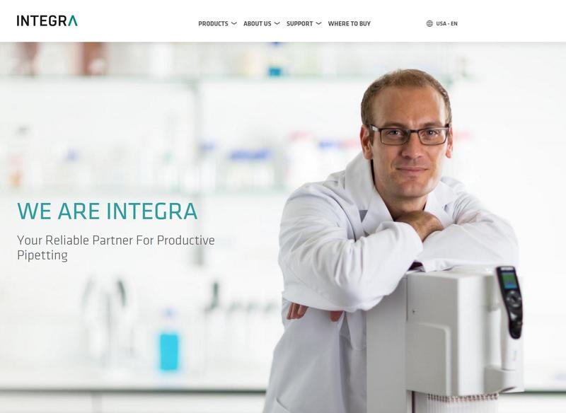 New Device Responsive Website of INTEGRA Biosciences