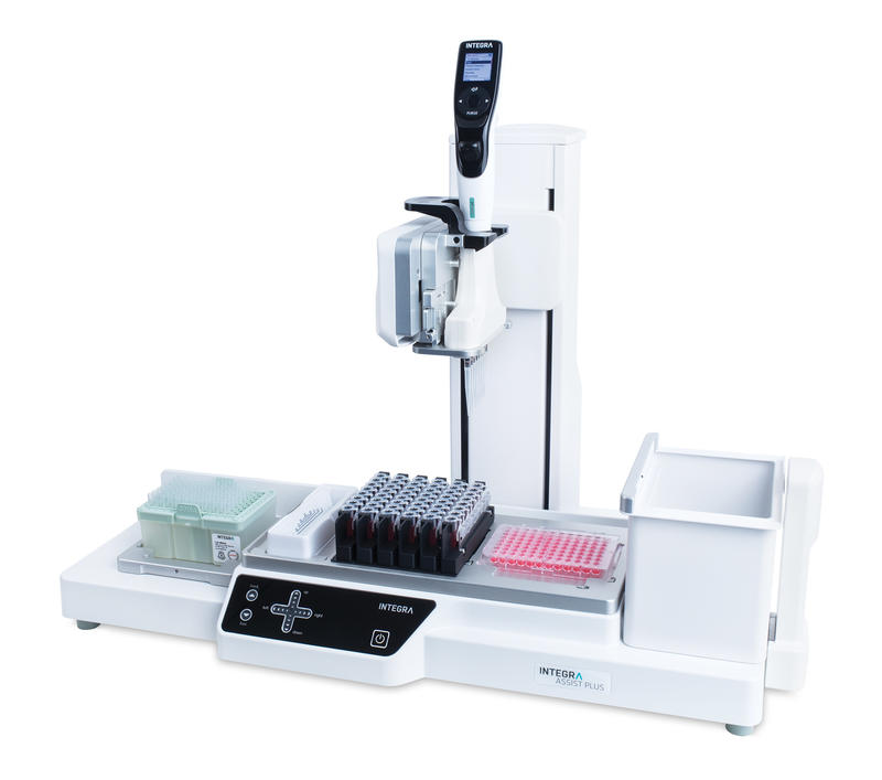 INTEGRA offers handsfree multichannel pipetting INTEGRA