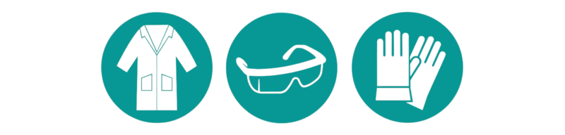 Pictograms of personal protective equipment