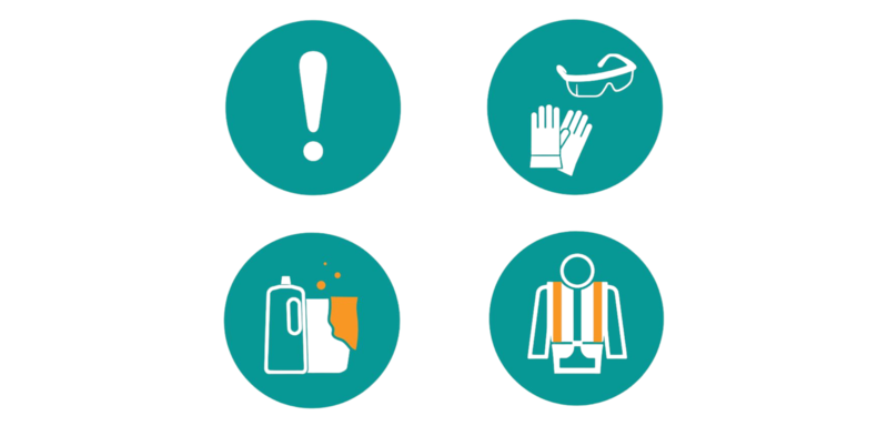 Pictograms for chemical spills