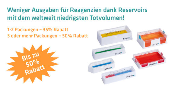Sparen Sie bei CLEAR ADVANTAGE™ Reagenz- Reservoiren