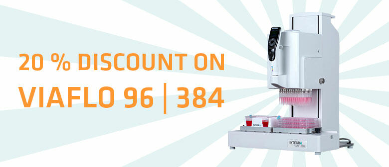 20 % DISCOUNT ON A VIAFLO 96 OR VIAFLO 384 BASE UNIT*