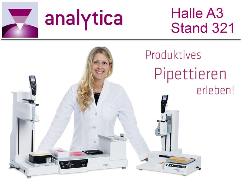 analytica 2020, visit us at booth 321 in hall A3 to learn more about productive pipetting!