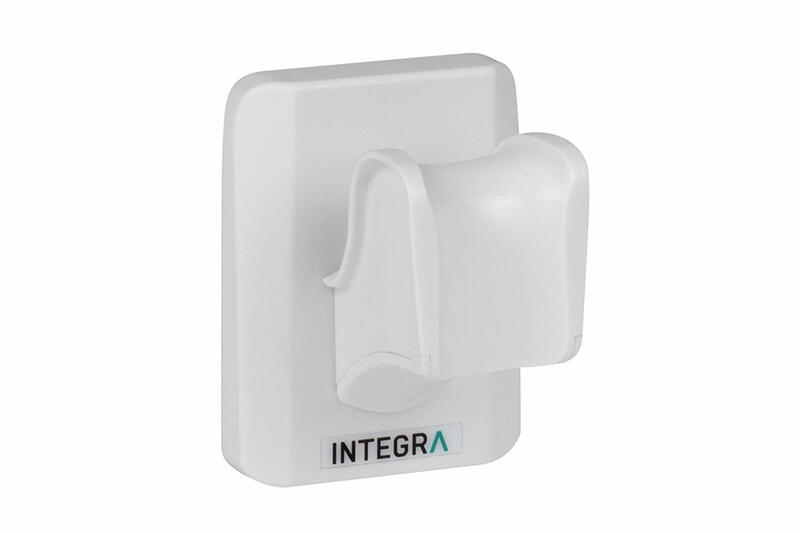 The INTEGRA wall mount (3205) is a non-charging, magnetic mount for a single handheld pipette. This item also contains an optional adhesive backing for attachment to non-magnetic surfaces. 
