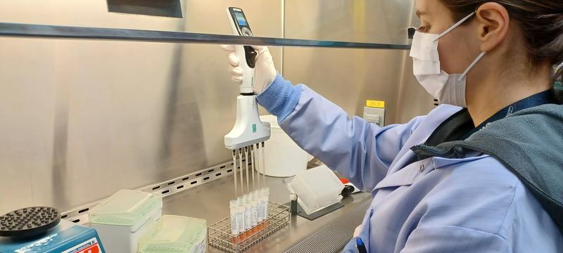 VOYAGER adjustable tip spacing pipettes accelerate COVID-19 testing