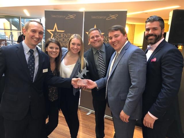 INTEGRA team accepting the SelectScience Reviewers Choice award
