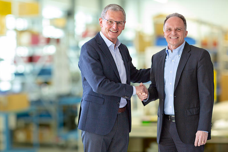 Elmar Morscher, membre du conseil d’administration chez INTEGRA et Urs Hartmann, CEO chez INTEGRA