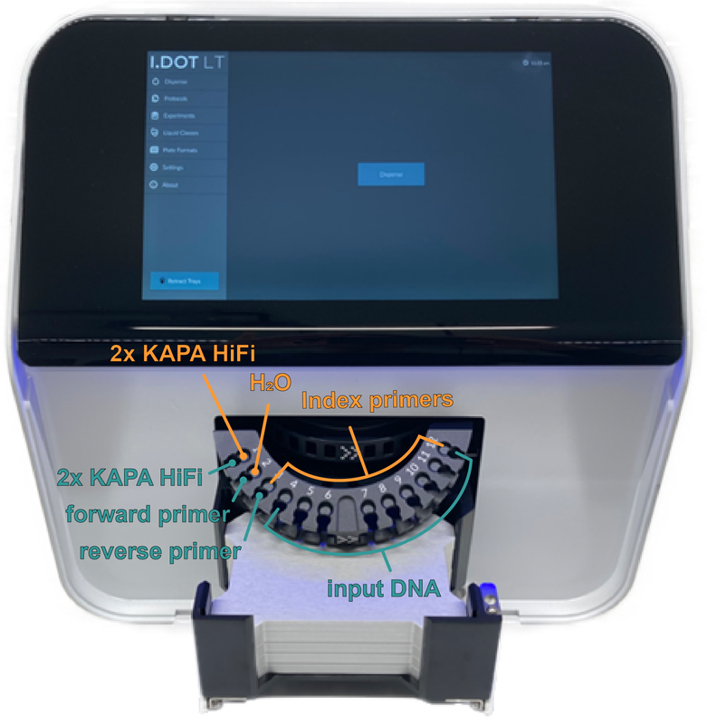 Image of the I.DOT LT non-contact low volume dispenser.