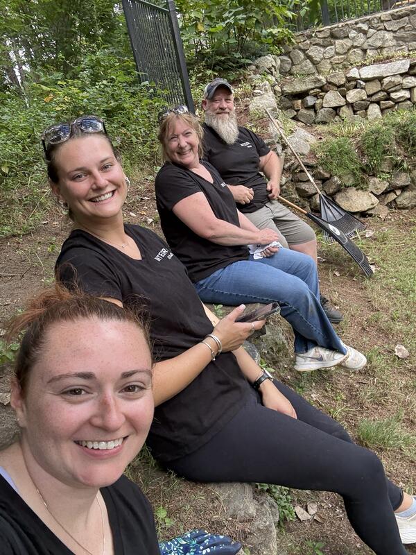 A total of more than 50 employees took part in the volunteer outdoor cleanup in Zizers and Hudson/Merrimack.  