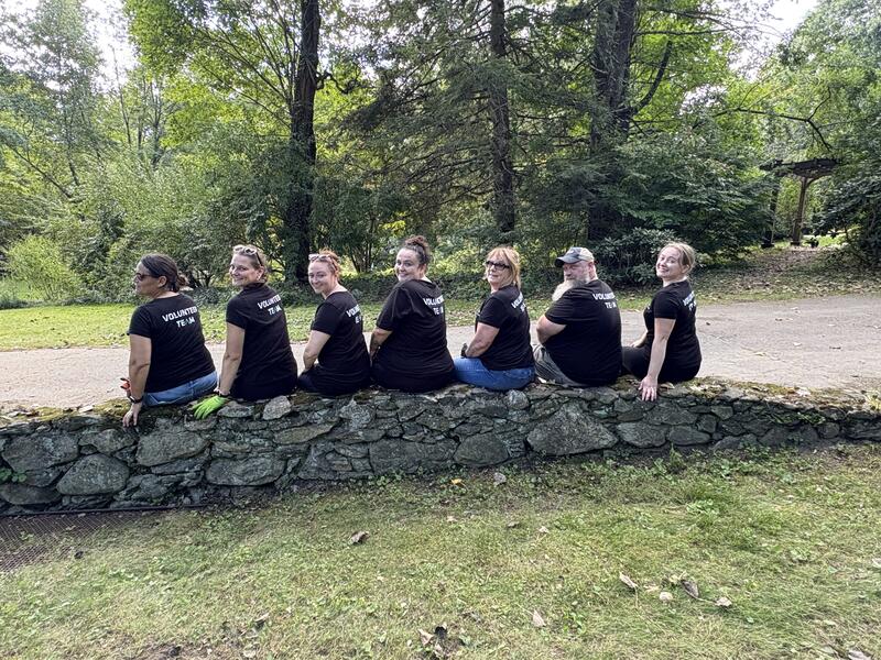 A total of more than 50 employees took part in the volunteer outdoor cleanup in Zizers and Hudson/Merrimack.  