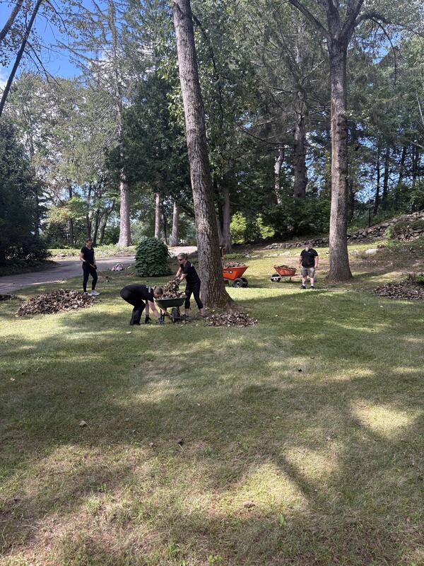 A total of more than 50 employees took part in the volunteer outdoor cleanup in Zizers and Hudson/Merrimack.  