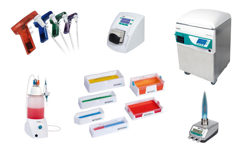 Liquid handling range of INTEGRA Biosciences