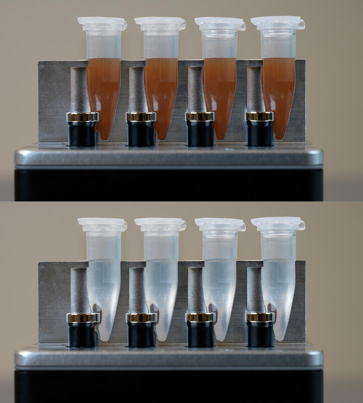 MAGFLO magnetic beads purification on MAG module row-cut tube