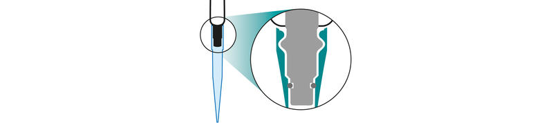 How GripTip pipette tips attach to the pipette