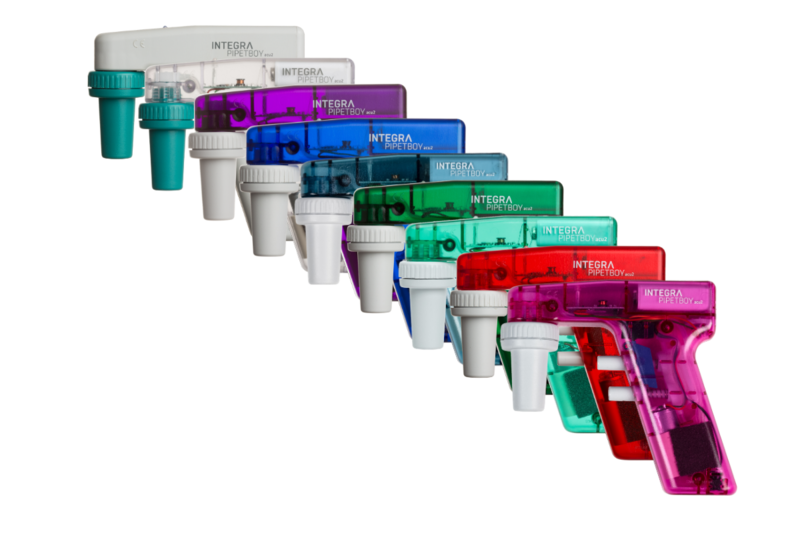 picture of all colors of the PIPETBOY acu 2
