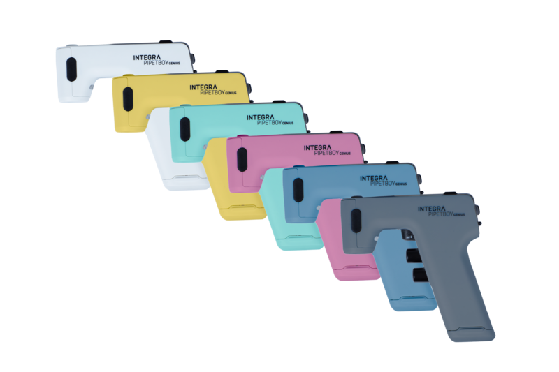 PIPETBOY GENIUS in all colors lined up