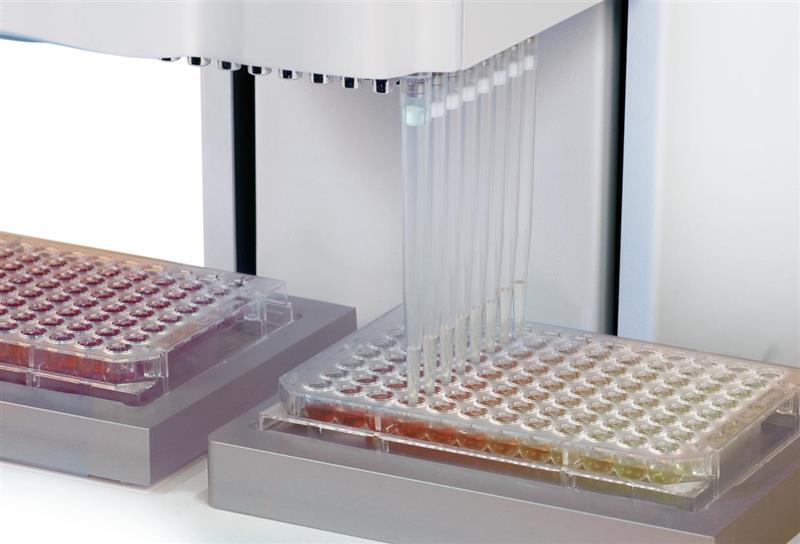 VIAFLO 96/384 performing a serial dilution