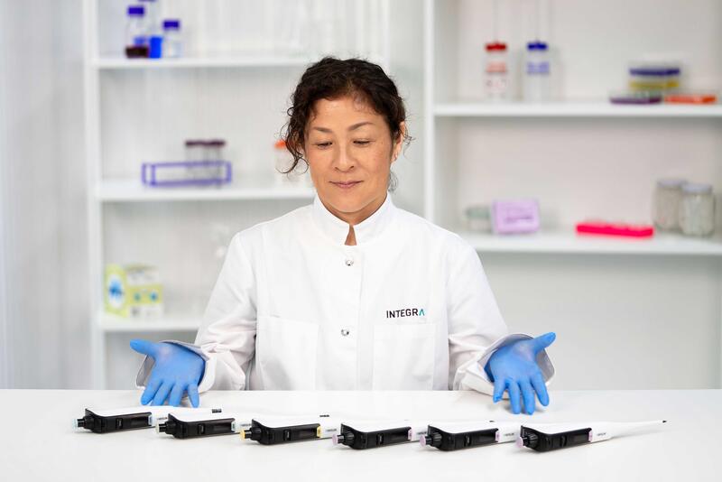 SWITCH hybrid pipette family picture on a table
