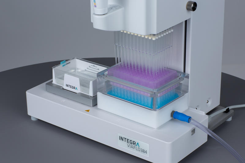 VIAFLO 96/384 electronic pipette accelerating SARS-COV-2 RNA extraction workflow