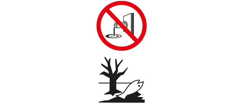 Biological waste disposal: pictograms for special liquid waste