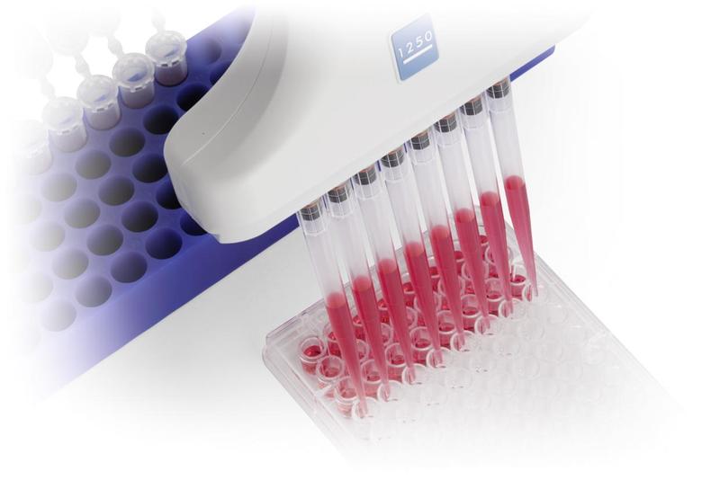 Transfers between different labware formats using a VOYAGER II electronic pipette