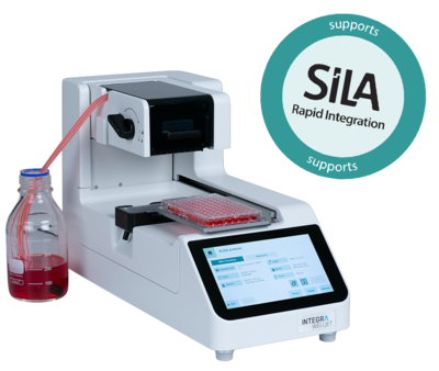 The WELLJET dispenser fills plates quickly and efficiently.