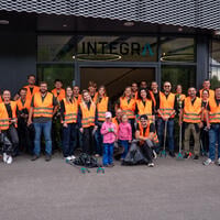 A total of more than 50 employees took part in the volunteer outdoor cleanup in Zizers and Hudson/Merrimack.  